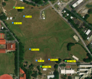 Jurong camp with transmitters and satellite sites